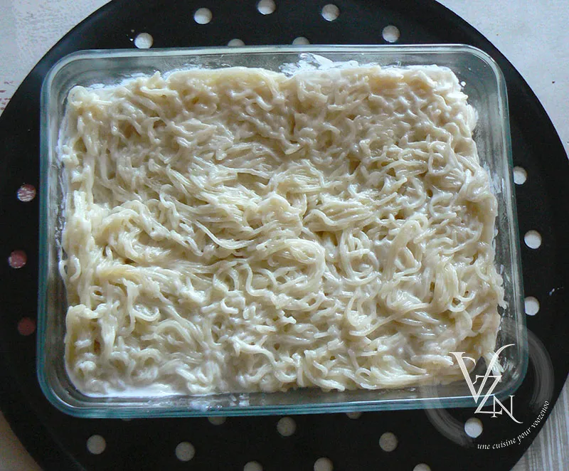 Gâteau de vermicelles au lait de coco etape3
