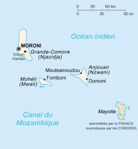 Carte Comores