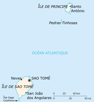 Carte Sao Tomé et principe