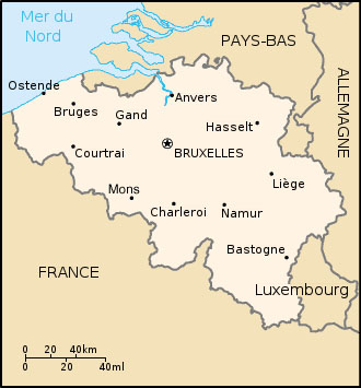 carte Belgique