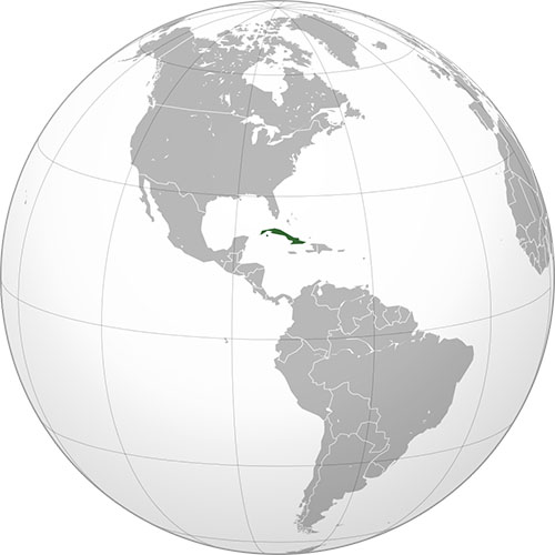 globe Cuba