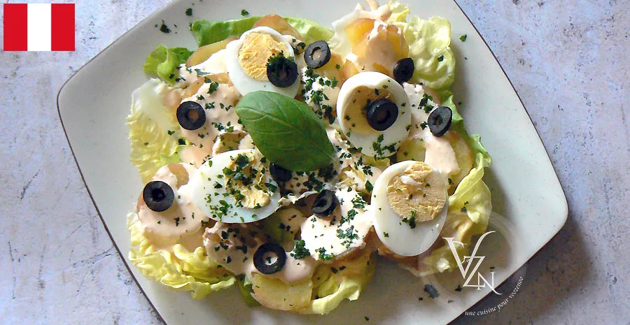 Papas à la huancainas - Pérou