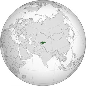 globe kirghizistan