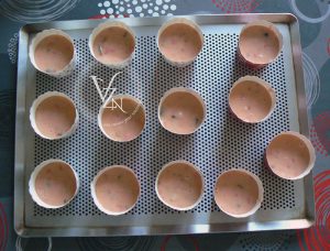 Muffins aux pralines roses étape6
