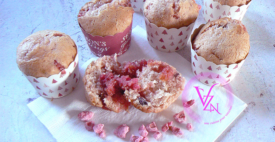 Muffins aux pralines roses slider