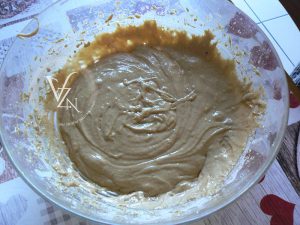 Cake au chocolat, beurre de cacahuètes et noix etape4