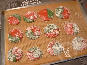 Crinkles aux couleurs de Noël etape3