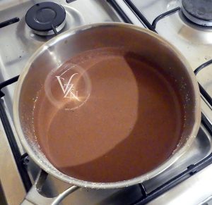 Crèmes au chocolat et caramel etape1