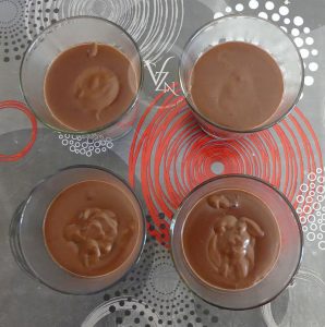Crèmes au chocolat et caramel etape2