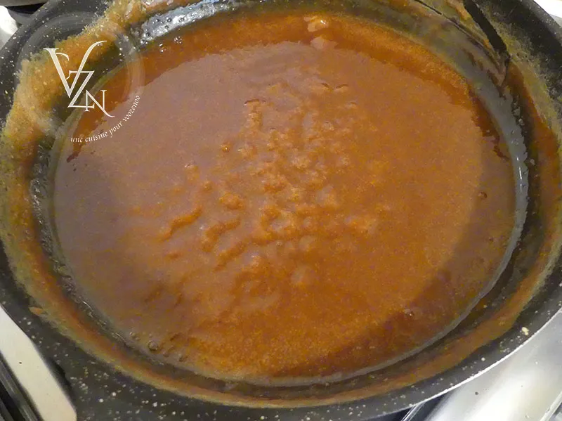 Crèmes au chocolat et caramel etape3