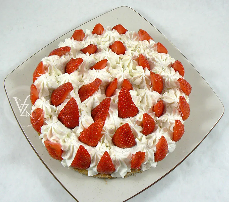 Maxi sablé au citron façon tarte aux fraises fin