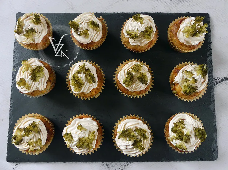 Cupcakes salés, chorizo et brocoli fin