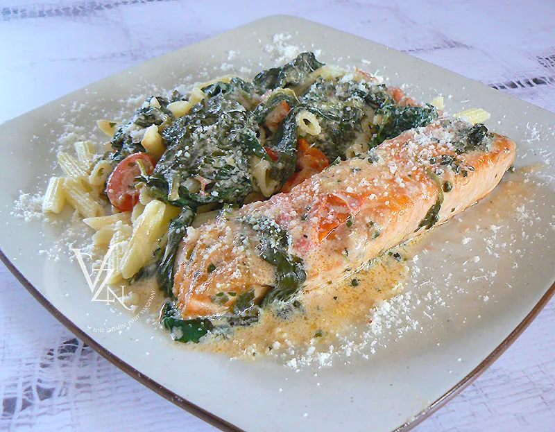 Pavé de saumon à la Toscane fin2