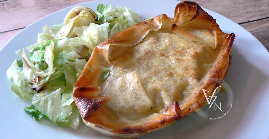Cocottes de thon façon pastilla