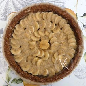 Tarte à la banane et quatre-épices fin
