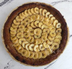 Tarte à la banane et quatre-épices présentation