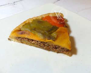 Tatin aux trois poivrons présentation