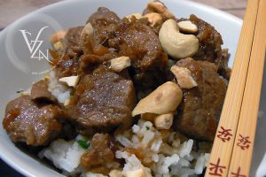 Riz sauté et porc à l’asiatique slider