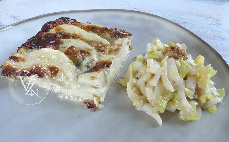 Gratin de poires au roquefort et noix Gratin de poires au roquefort et noix fin2