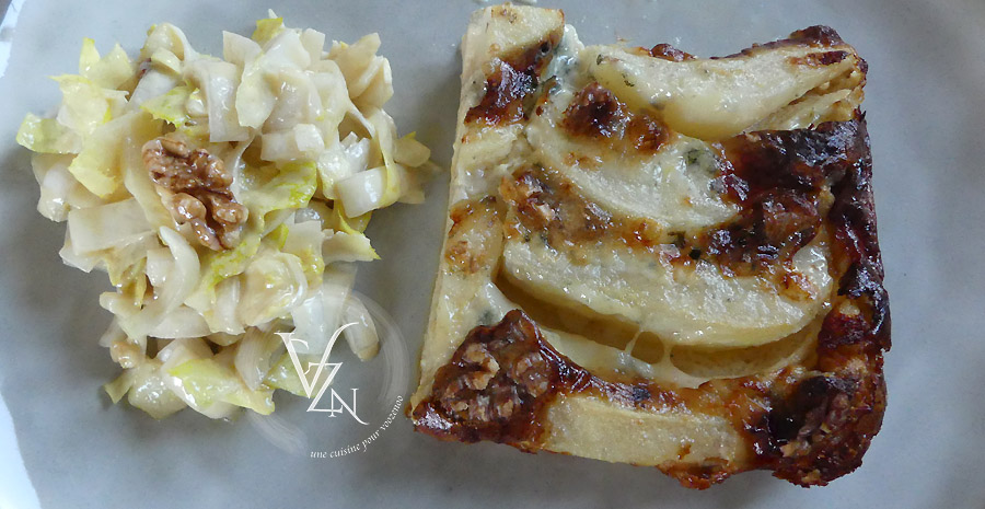Gratin de poires au roquefort et noix Gratin de poires au roquefort et noix slider