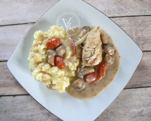 Blancs de poulet à la bière presentation