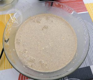 Clafoutis aux mirabelles étape2