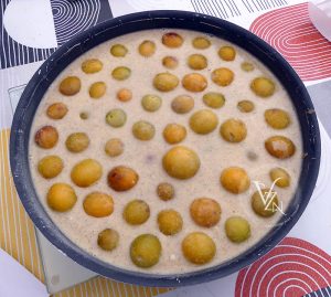 Clafoutis aux mirabelles étape4