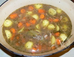 Saucisses lentilles de mémé étape5