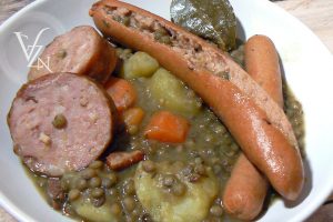 Saucisses lentilles de mémé slider