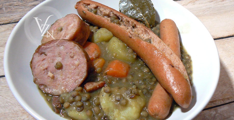 Saucisses lentilles de mémé slider Saucisses lentilles de mémé slider