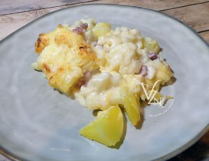 Chou-fleur (parmentier) au gratin présentation