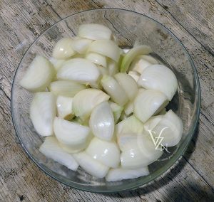 Poulet aux oignons - Chine étape2