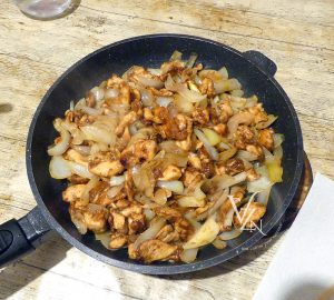 Poulet aux oignons - Chine fin