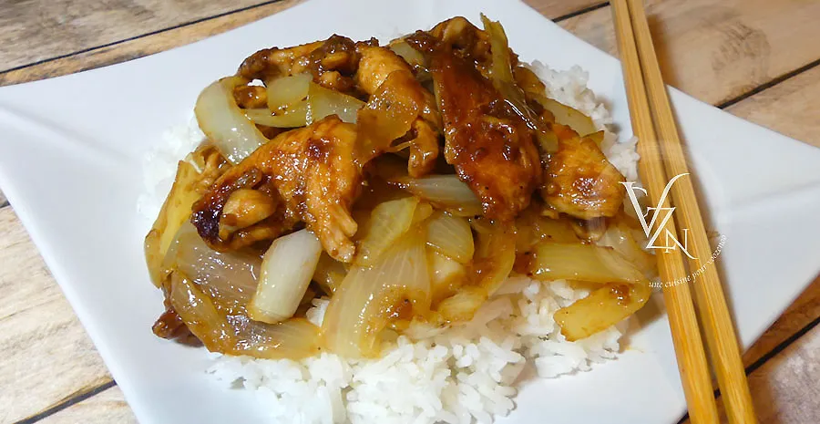 Poulet aux oignons - Chine