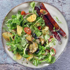 Salade de pommes de terre rôties et gremolata fin1