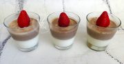 Panna cotta vanille et chocolat slider