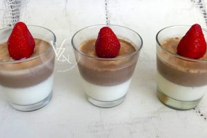 Panna cotta vanille et chocolat slider