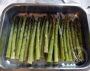 Asperges vertes au parmesan et amandes étape1
