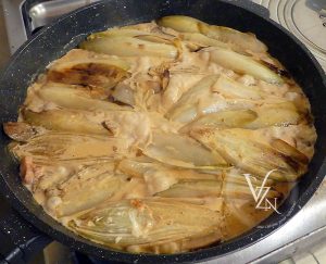 Poêlée d'endives crémeuses aux champignons étape6