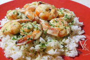 Gambas flambées au Pastis slider