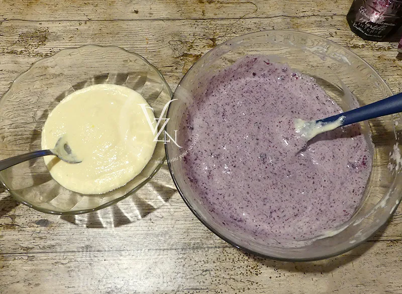 Tiramisu aux myrtilles et céréales étape1