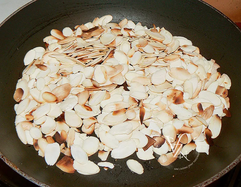 Truites aux amandes à la crème étape1