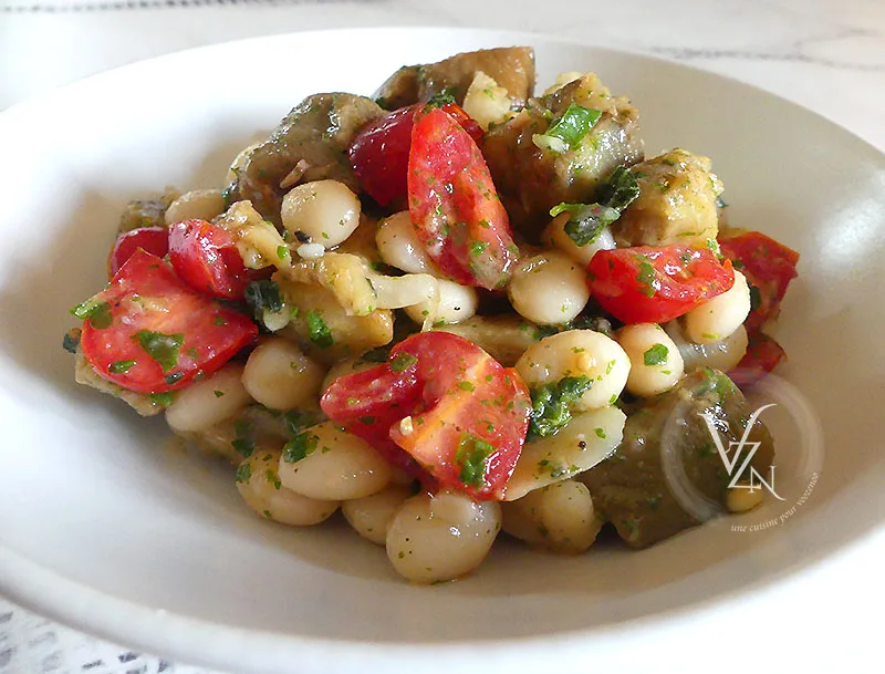Salade de coco de Paimpol aux aubergines fin2