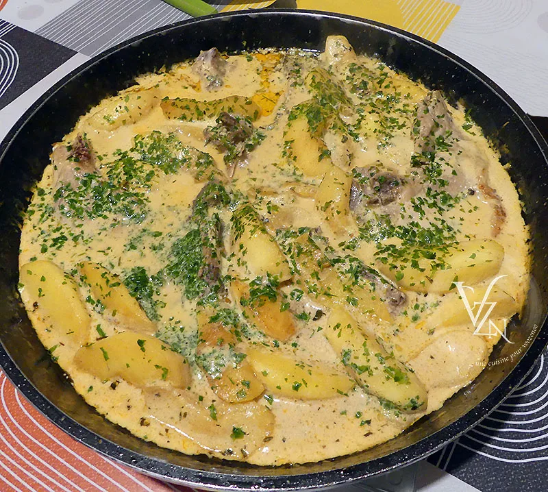 Côtes de porc aux pommes fin