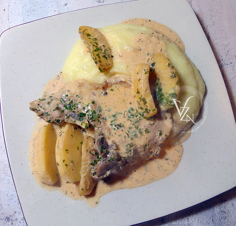 Côtes de porc aux pommes fin2