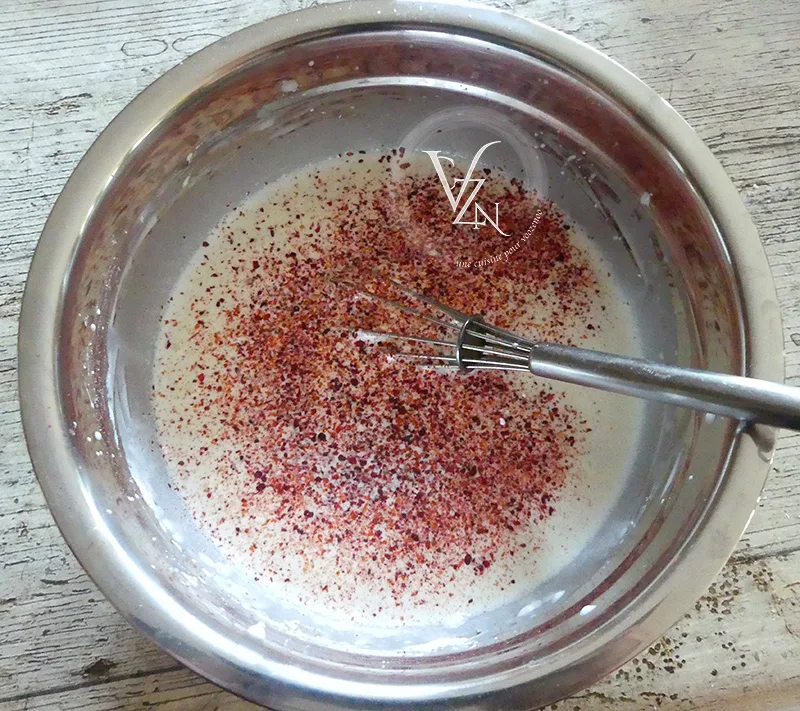 Clafoutis aux tomates cerises, brebis et crumble à l'avoine étape3