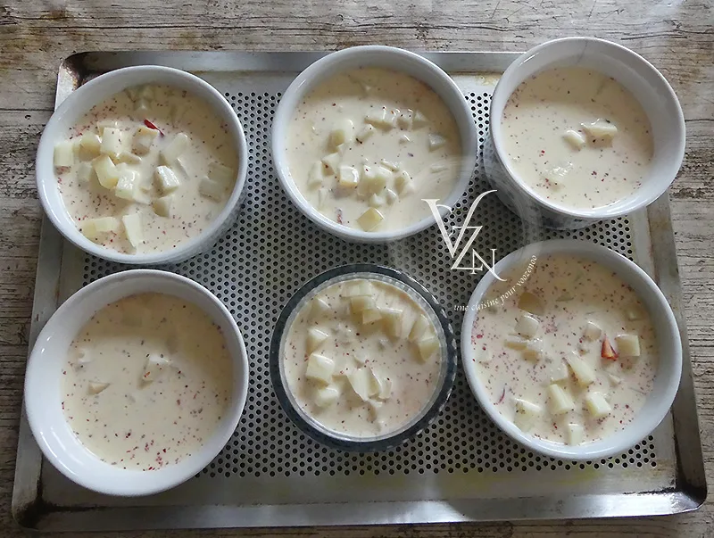 Clafoutis aux tomates cerises, brebis et crumble à l'avoine étape5