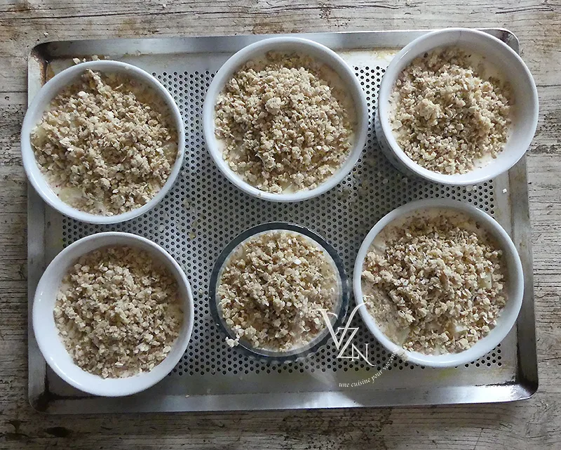Clafoutis aux tomates cerises, brebis et crumble à l'avoine étape6