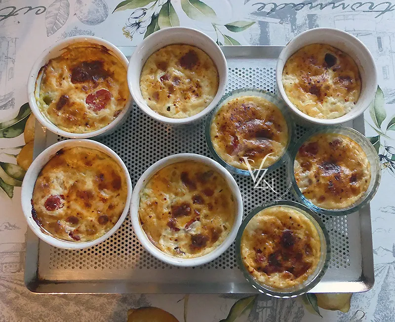 Clafoutis aux tomates cerises, brebis et crumble à l'avoine fin2