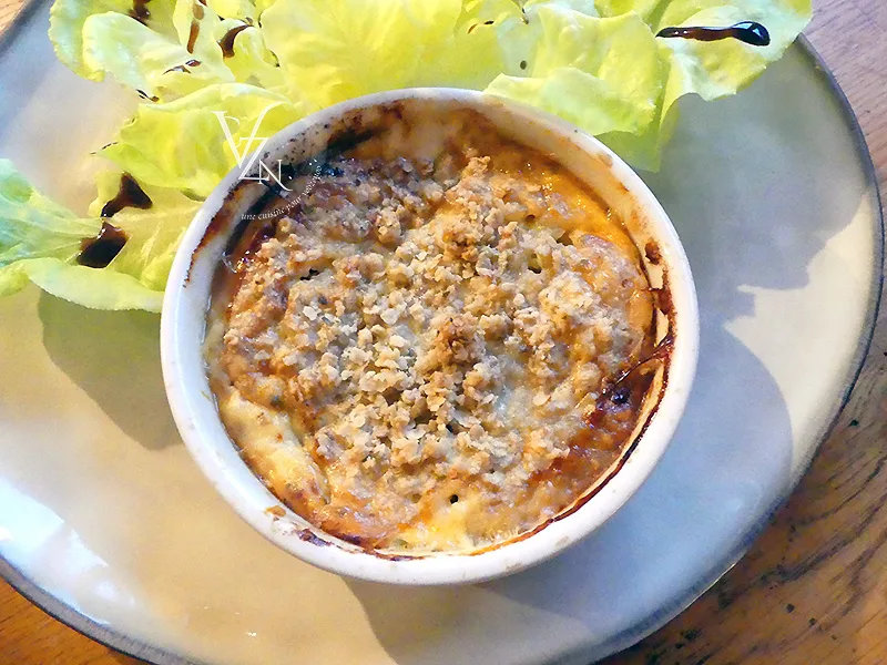 Clafoutis aux tomates cerises, brebis et crumble à l'avoine fin5